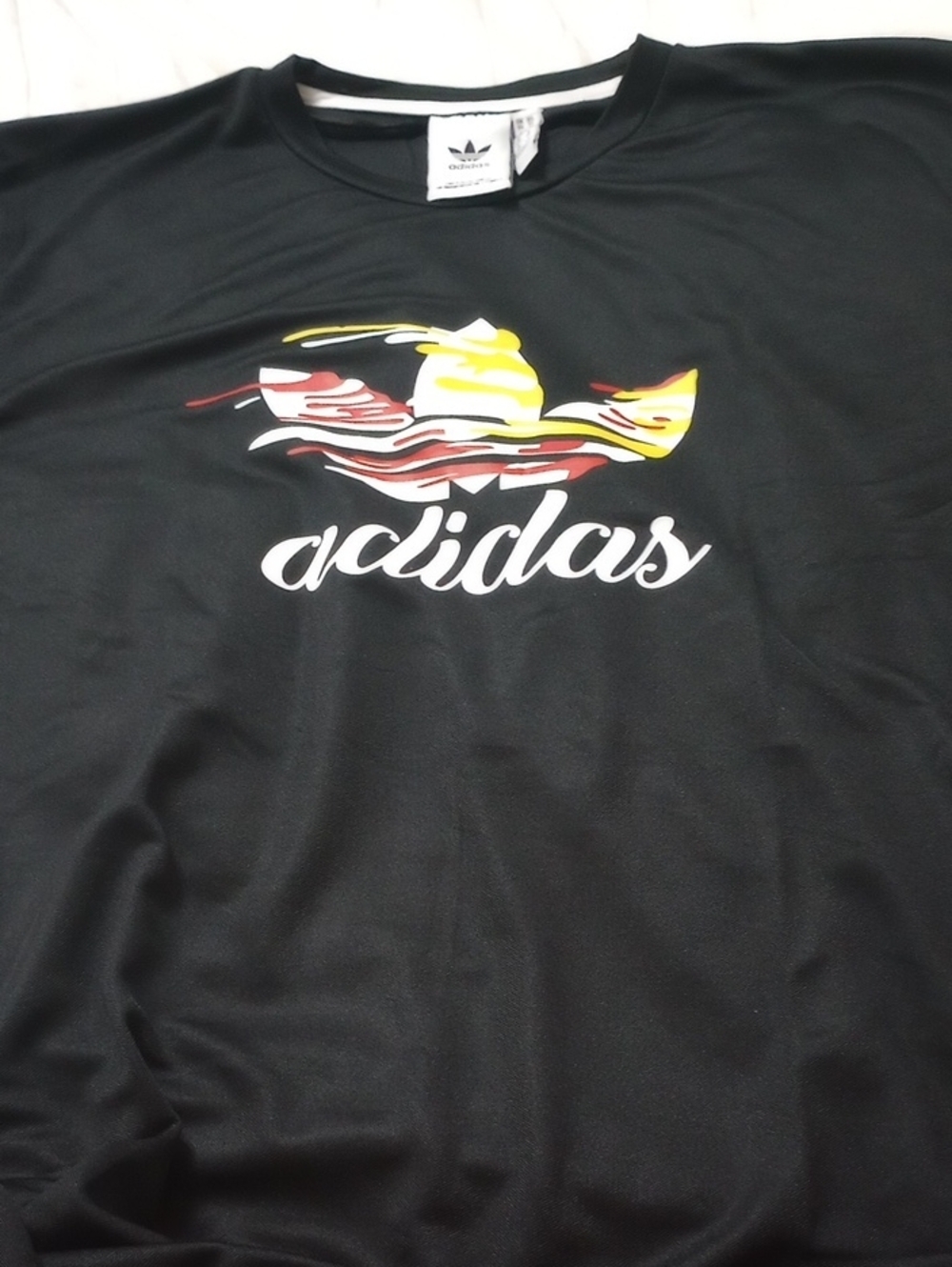 🔥2/$25 NWT ADIDAS Black Trefoil Logo Short Sleeve Tee. Dri Fit